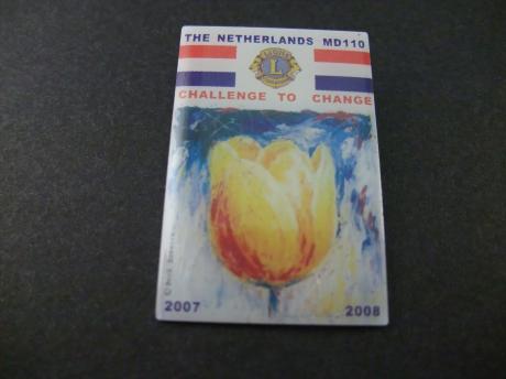 Lions club The Netherlands Challence to Change tulp